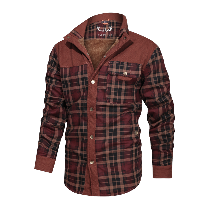 Men’s Lumber Jacket with Fur Lining in Winter Style | Warm Casual Coat