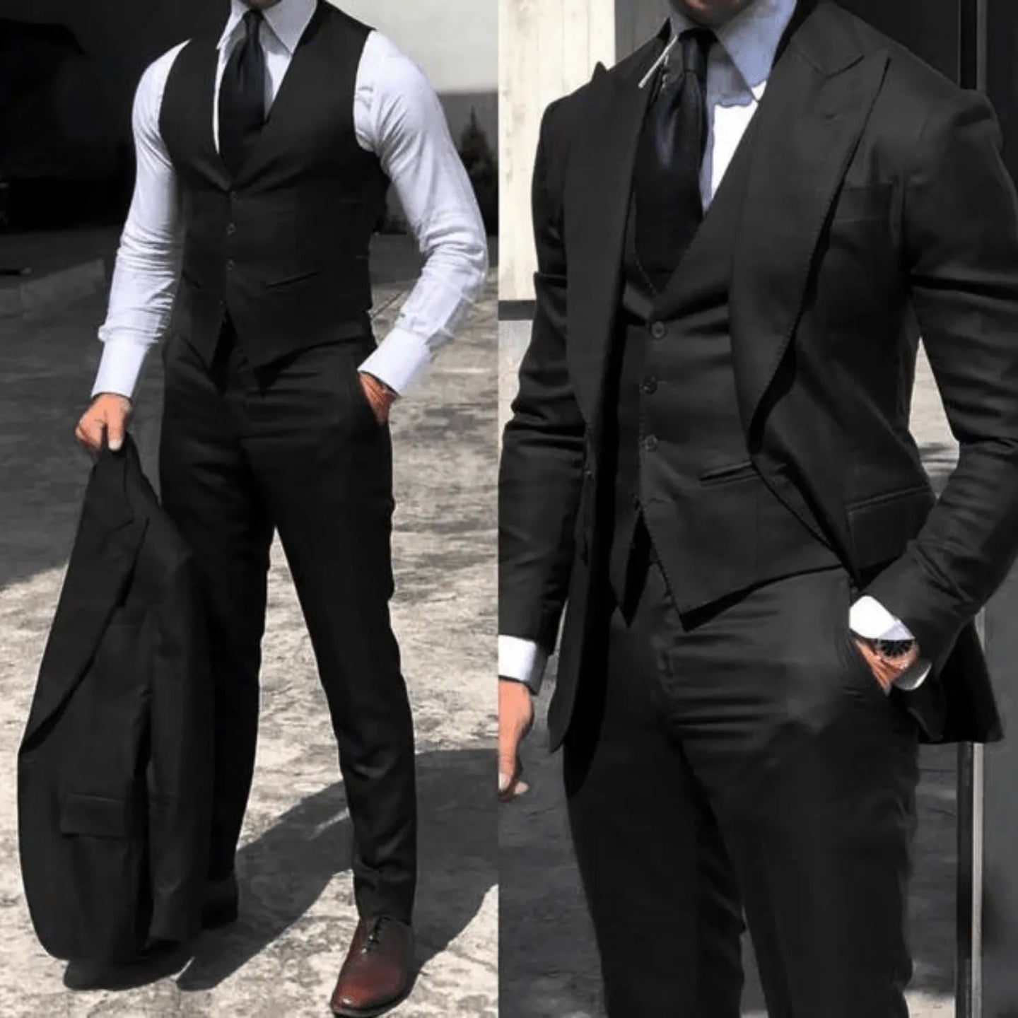 Men’s Classic 3 Piece Wedding Suit for Formal Occasions | Timeless Tuxedo Style