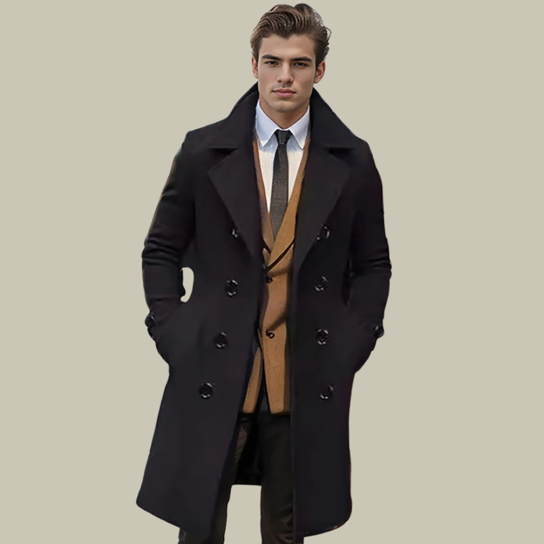 Women’s Italian Long Coat | Tailored Fit | Elegant & Warm | Perfect for Day and Night