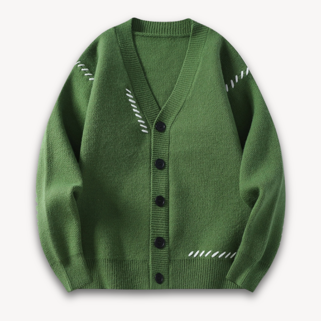 Men’s Knitted Cardigan Sweater | Button-Up Design | Winter Layer | Casual Smart Style