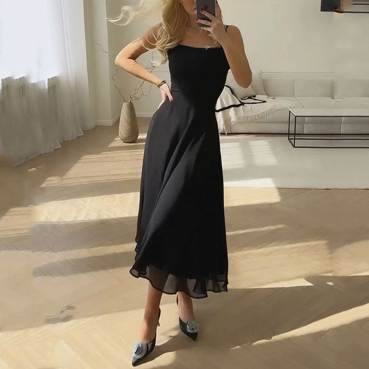 Alenya | Sleeveless Midi Summer Dress | Elegant Minimalist Style