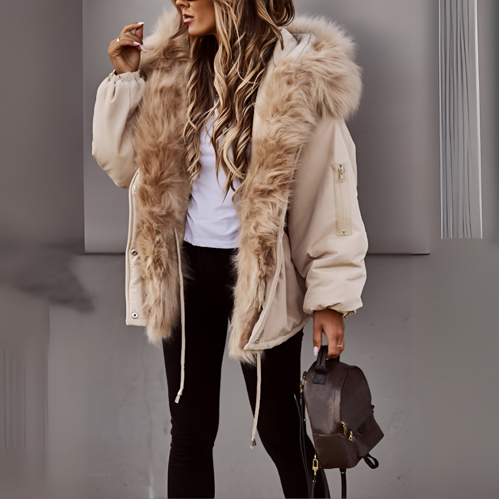 Women’s Parka Coat in Modern Winter Style | Warm Long Ladies Jacket