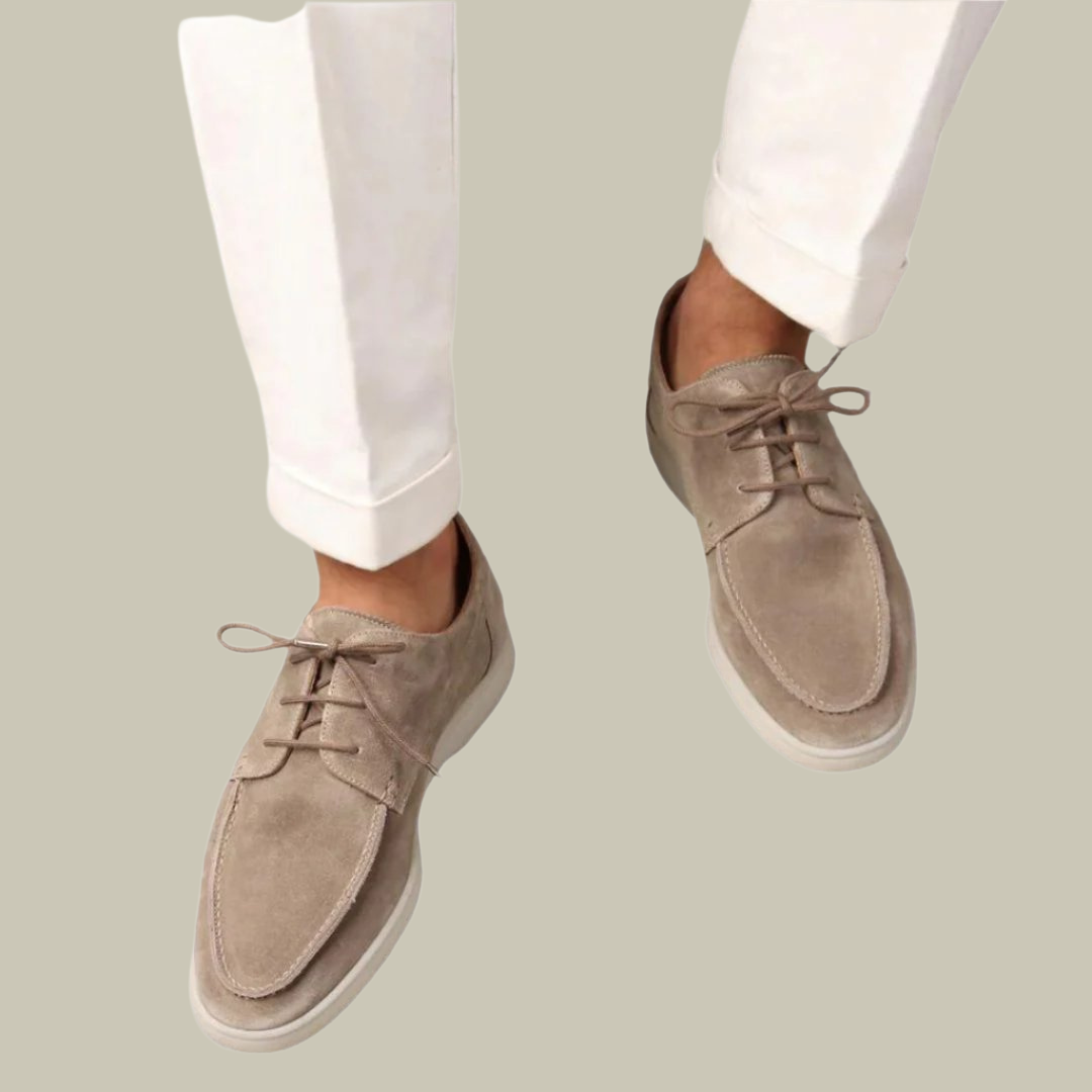 Men’s Suede Loafers | Lace-Up Design | Comfortable & Stylish | Perfect for Everyday Wear