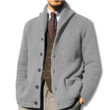 Men’s Knit Cardigan | Shawl Collar Sweater with Button Closure