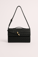 Marcelle | Woven Leather Clutch Bag | Crossbody & Shoulder Option