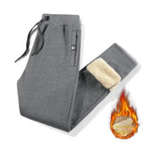 Men’s Fleece-Lined Joggers in Winter Style | Warm Tracksuit Bottoms