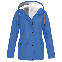 Women’s Waterproof Jacket | Fleece Lined | Hooded Design | Warm Rainproof Outerwear