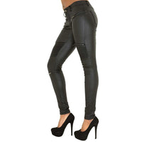 Women’s Faux Leather Pants in Wide Leg Style | Ladies Leather Trousers