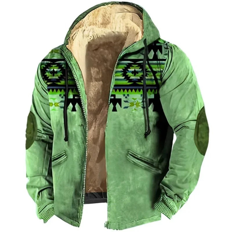 Men’s Casual Winter Jacket with Hood | Warm Padded Coat for Cold Weather