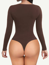 Wholesale Seamless Bodysuit Long Sleeve Slim Corset Shapewear Bodysuit