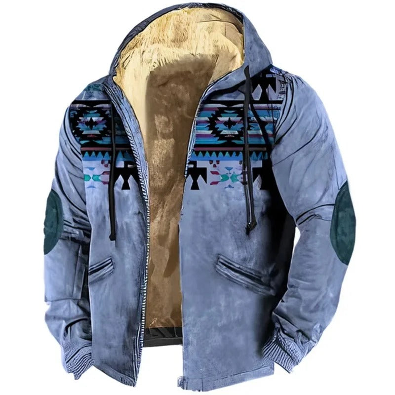 Men’s Casual Winter Jacket with Hood | Warm Padded Coat for Cold Weather