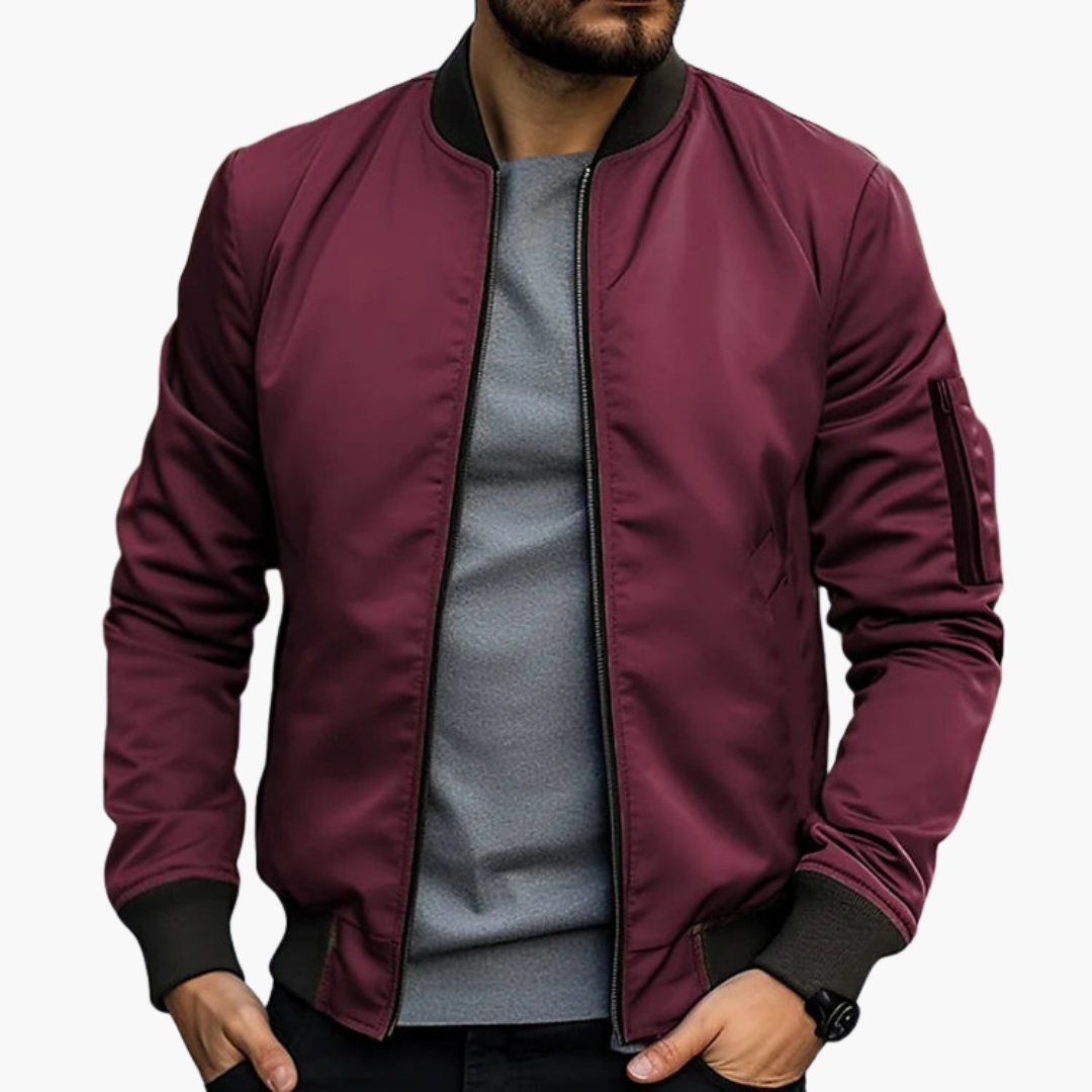 Men’s Bomber Jacket | Lightweight Casual Layer | Transitional Outerwear