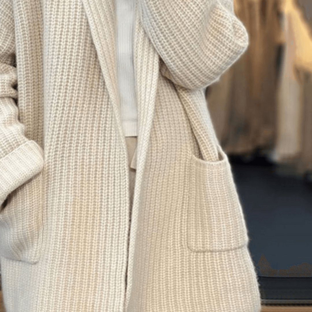 Women’s Long Knitted Cardigan | Elegant Layer | Seasonal Essential