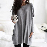 Women’s Long Sleeve Sweater Tunic | Casual Ladies Jumper for Everyday Wear