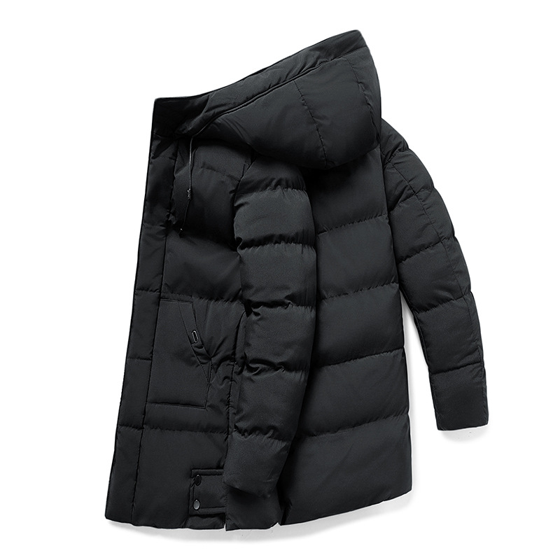 Men’s Long Puffer Jacket in Classic Winter Style | Warm Quilted Winter Coat