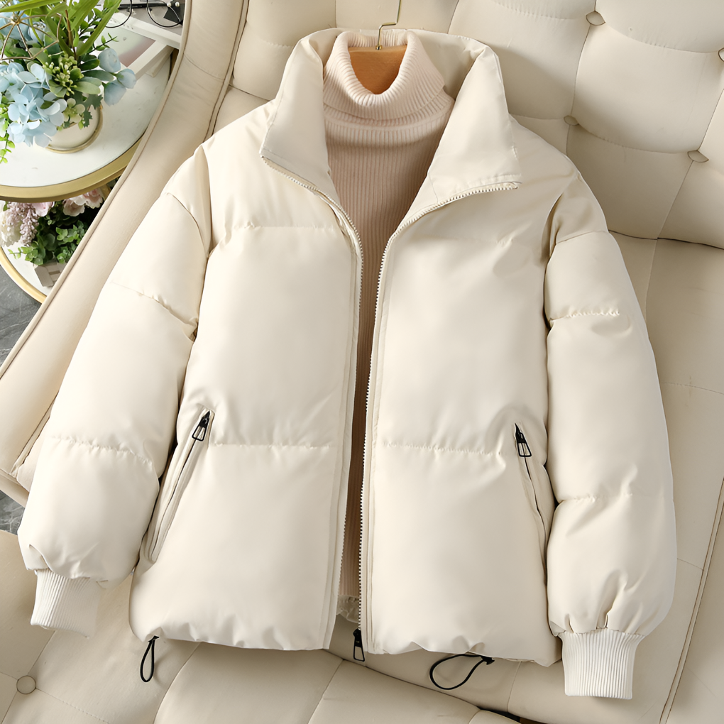 Women’s Puffer Jacket in Quilted Winter Style | Warm Winter Coat