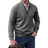 Men’s Quarter Zip Sweater in Classic Knitwear Style | Warm Winter Jumper