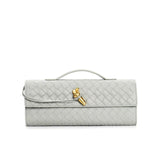 Marcelle | Woven Leather Clutch Bag | Crossbody & Shoulder Option