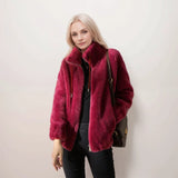 Women’s Fleece Winter Jacket with High Collar | Warm Everyday Coat