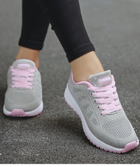 Ergonomic Lace-Up Trainers | Lightweight Sole | Comfortable Shoes for Women