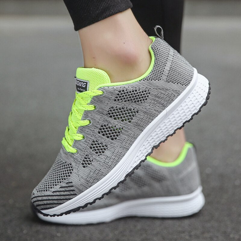 Ergonomic Lace-Up Trainers | Lightweight Sole | Comfortable Shoes for Women