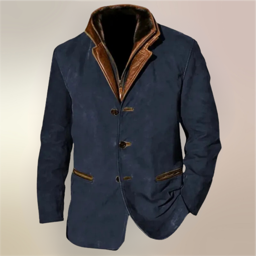Men’s Vintage Leather Jacket | Classic Brown | Smart Casual Outerwear