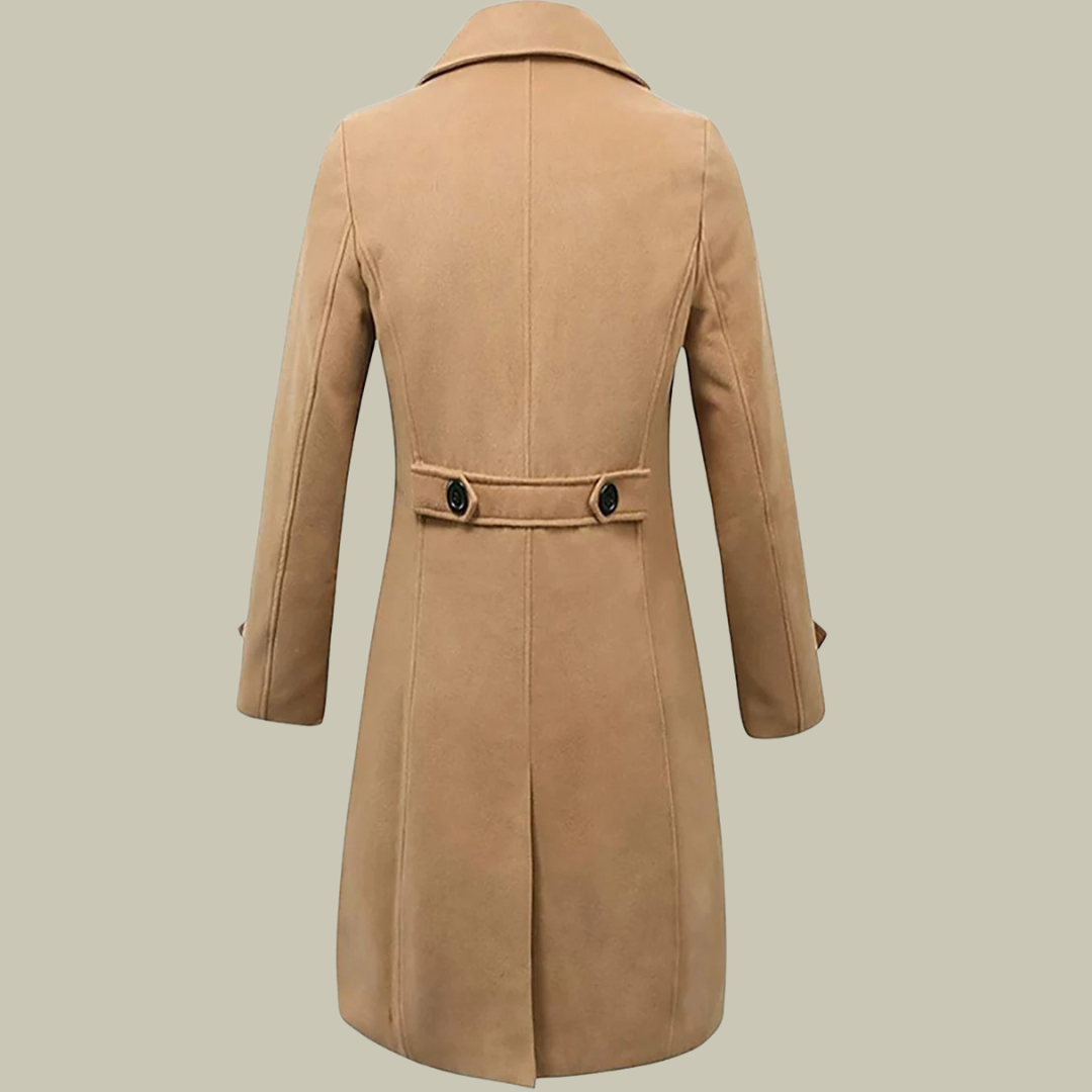 Women’s Italian Long Coat | Tailored Fit | Elegant & Warm | Perfect for Day and Night
