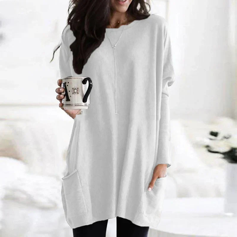 Women’s Long Sleeve Sweater Tunic | Casual Ladies Jumper for Everyday Wear