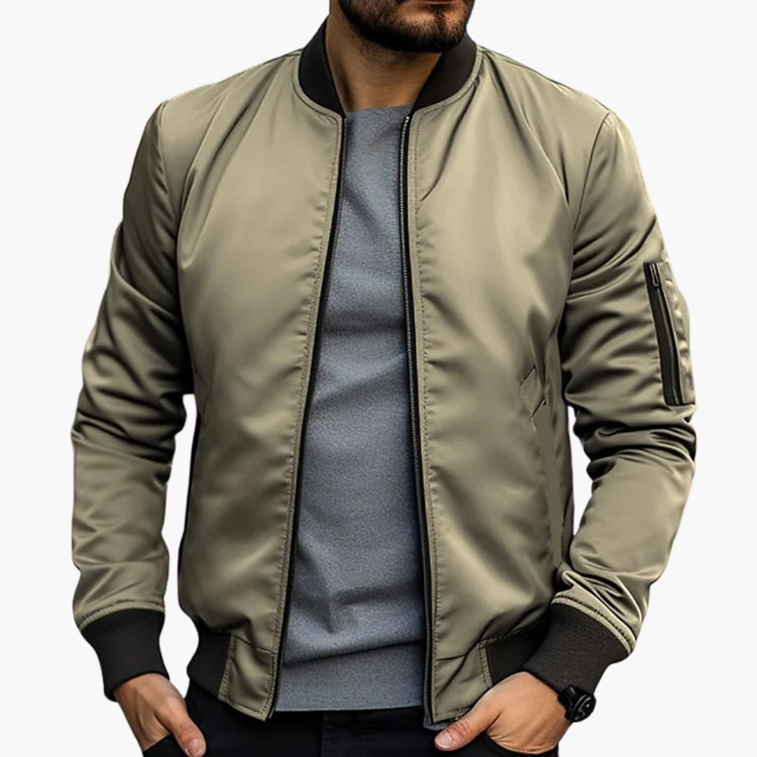 Men’s Bomber Jacket | Lightweight Casual Layer | Transitional Outerwear