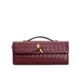 Marcelle | Woven Leather Clutch Bag | Crossbody & Shoulder Option