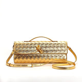 Marcelle | Woven Leather Clutch Bag | Crossbody & Shoulder Option