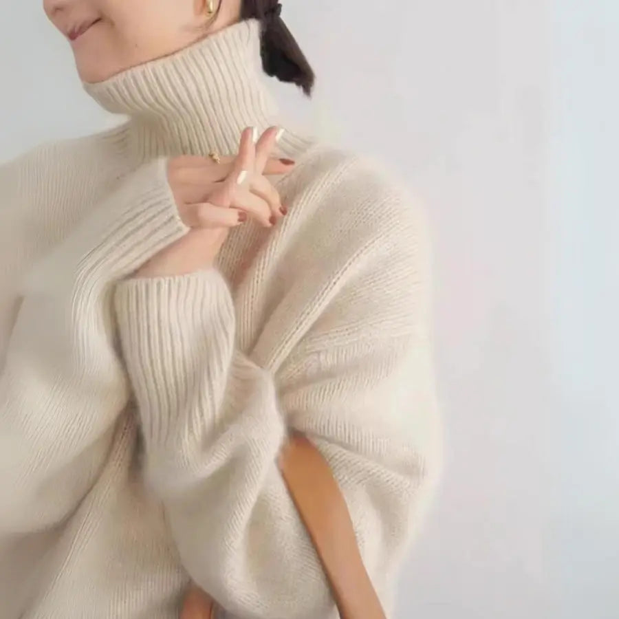 Women’s Roll Neck Jumper | Oversized Fit | Winter Knit