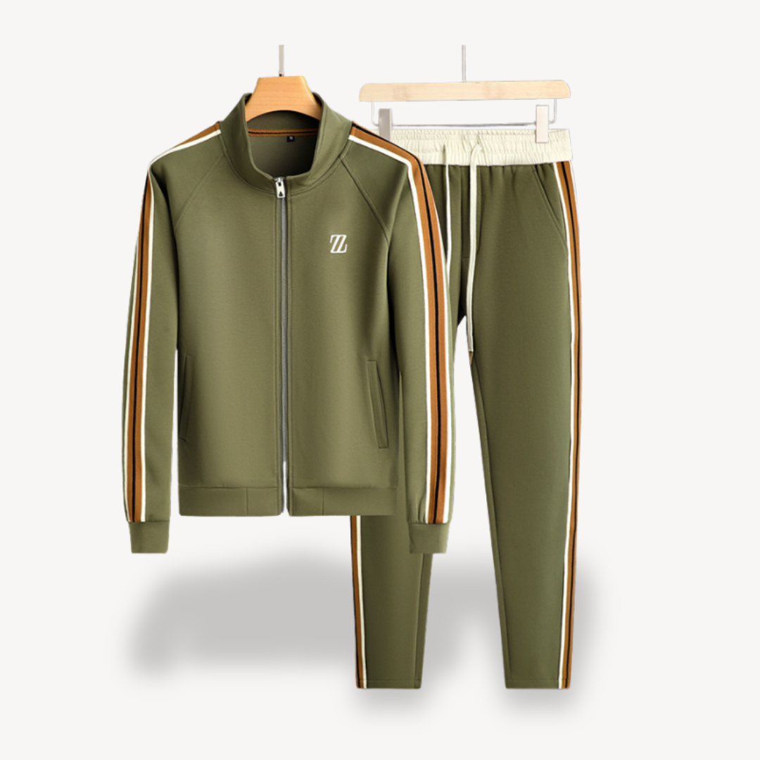 Men’s Tracksuit Set | Full-Zip Jacket and Joggers | Slim Fit | Casual Sportswear