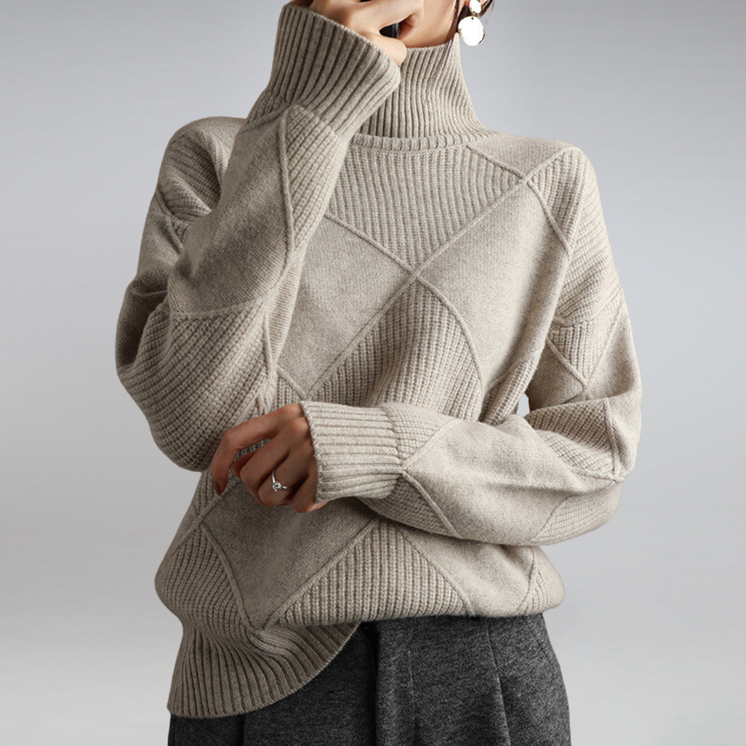 Women’s Turtleneck Sweater in Classic Roll Neck Style | Elegant Winter Jumper