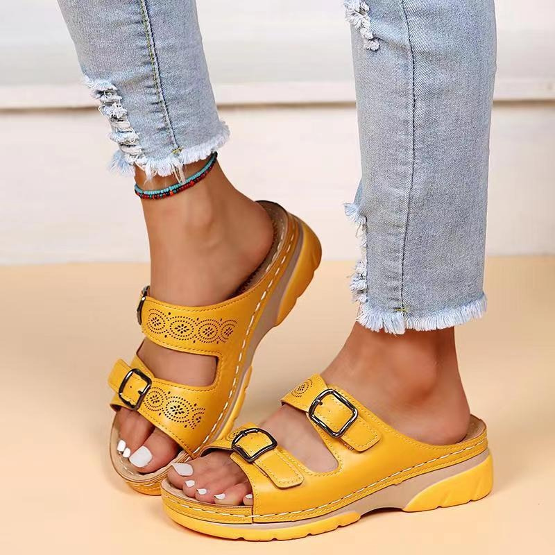 Orthopedic Wedge Sandals for Women | Arch Support | Comfortable Fit