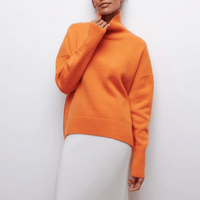 Women’s Turtleneck Jumper | Oversized Fit | Warm Winter Knit
