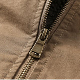 Men’s Wool Lined Winter Jacket with Zipper Closure | Warm Rugged Outdoor Coat
