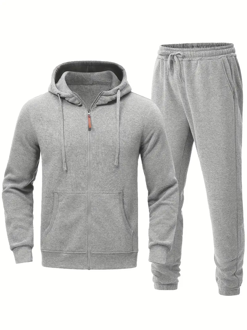 Men’s Tracksuit with Hoodie and Joggers | Casual Sportswear Set for Autumn Winter