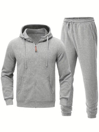 Men’s Tracksuit with Hoodie and Joggers | Casual Sportswear Set for Autumn Winter