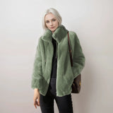 Women’s Fleece Winter Jacket with High Collar | Warm Everyday Coat