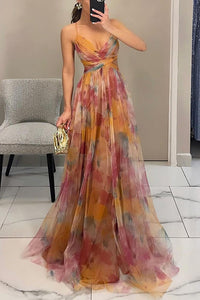 Women’s Elegant V-Neck Maxi Dress with Flowing Silhouette | Wedding Guest & Evening Dress