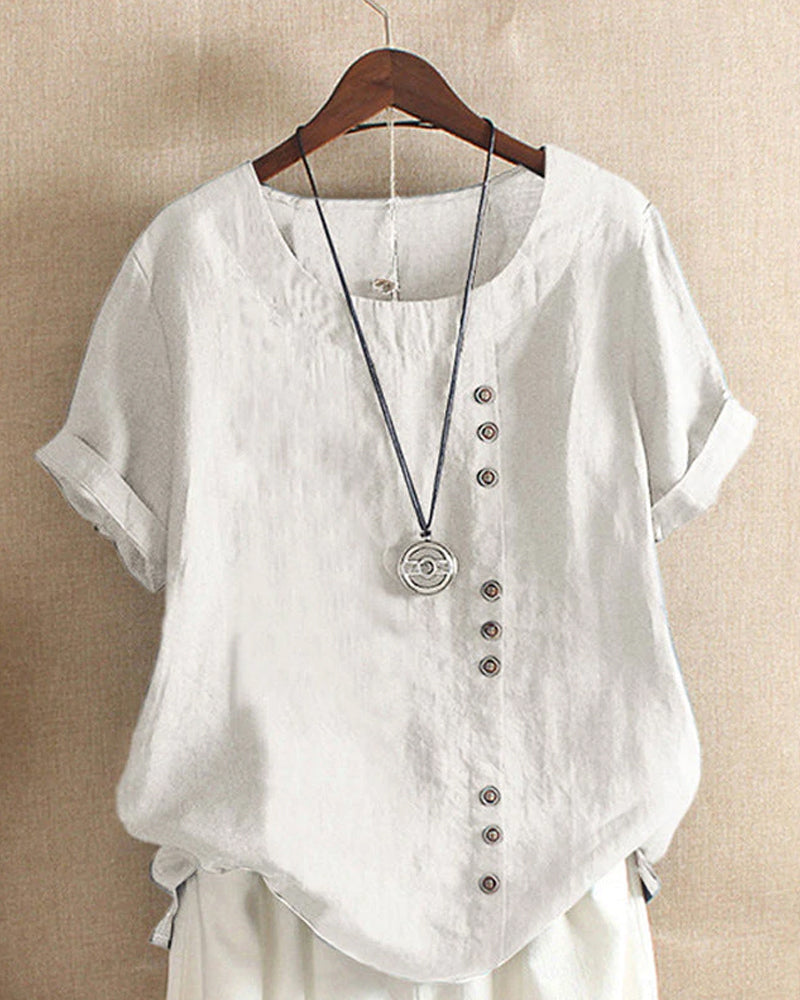 Short Sleeve Blouse | Relaxed Fit | Summer Tops for Women