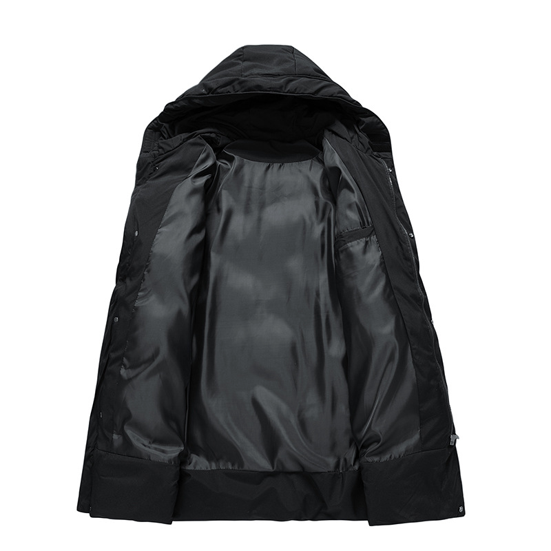 Men’s Long Puffer Jacket in Classic Winter Style | Warm Quilted Winter Coat