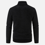 Men’s Zip-Up Knit Jacket | Ribbed Cuffs | Warm Autumn Layer | Smart Casual Knitwear