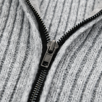 Men’s Knit Vest Cardigan with Stand Collar | Mid-Length Smart Casual Layer