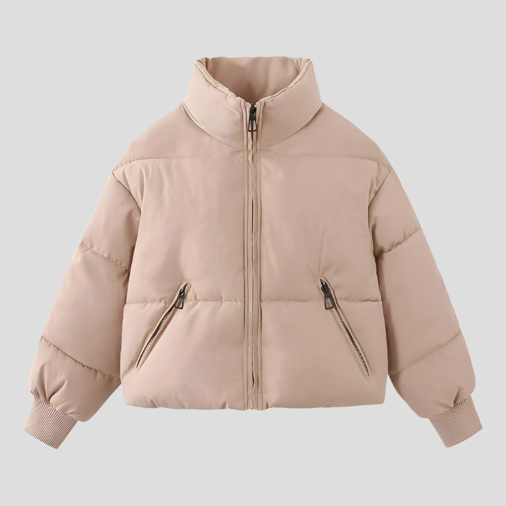 Women’s Puffer Jacket in Quilted Winter Style | Warm Winter Coat