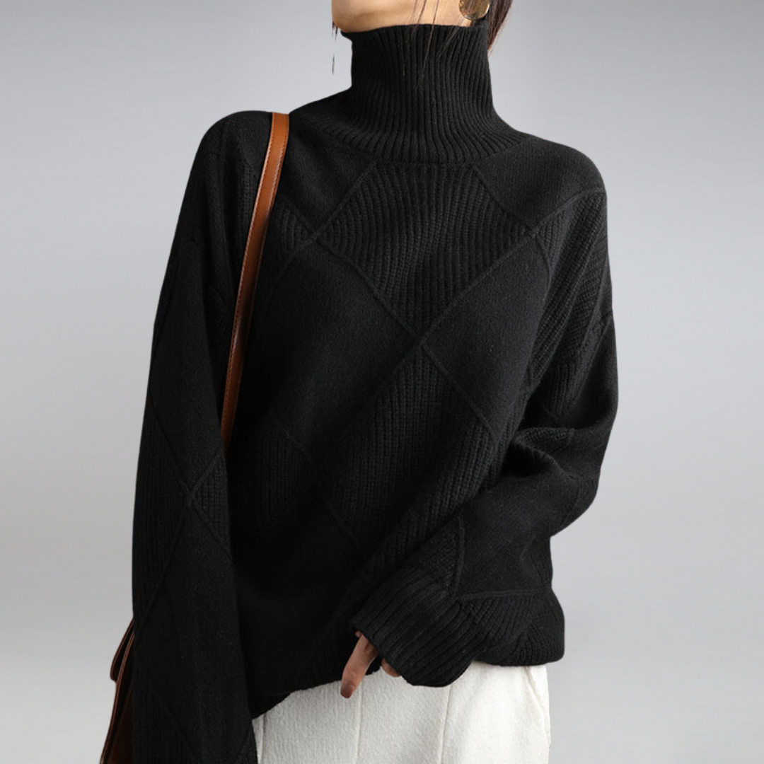 Women’s Turtleneck Sweater in Classic Roll Neck Style | Elegant Winter Jumper