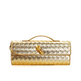 Marcelle | Woven Leather Clutch Bag | Crossbody & Shoulder Option