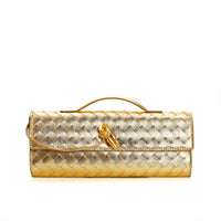 Marcelle | Woven Leather Clutch Bag | Crossbody & Shoulder Option