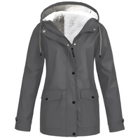 Women’s Waterproof Jacket | Fleece Lined | Hooded Design | Warm Rainproof Outerwear